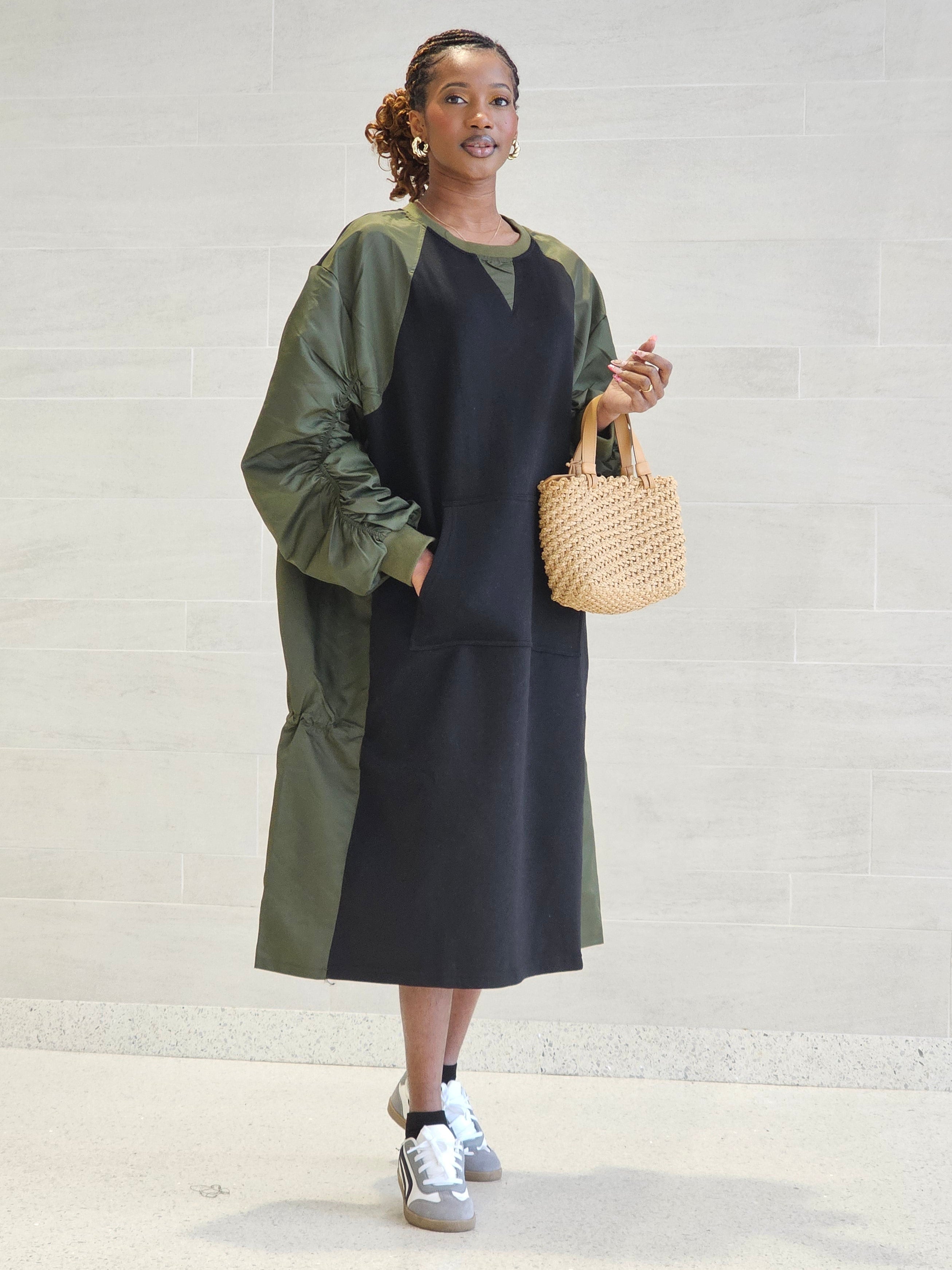 Emery Cargo-inspired Midi Dress