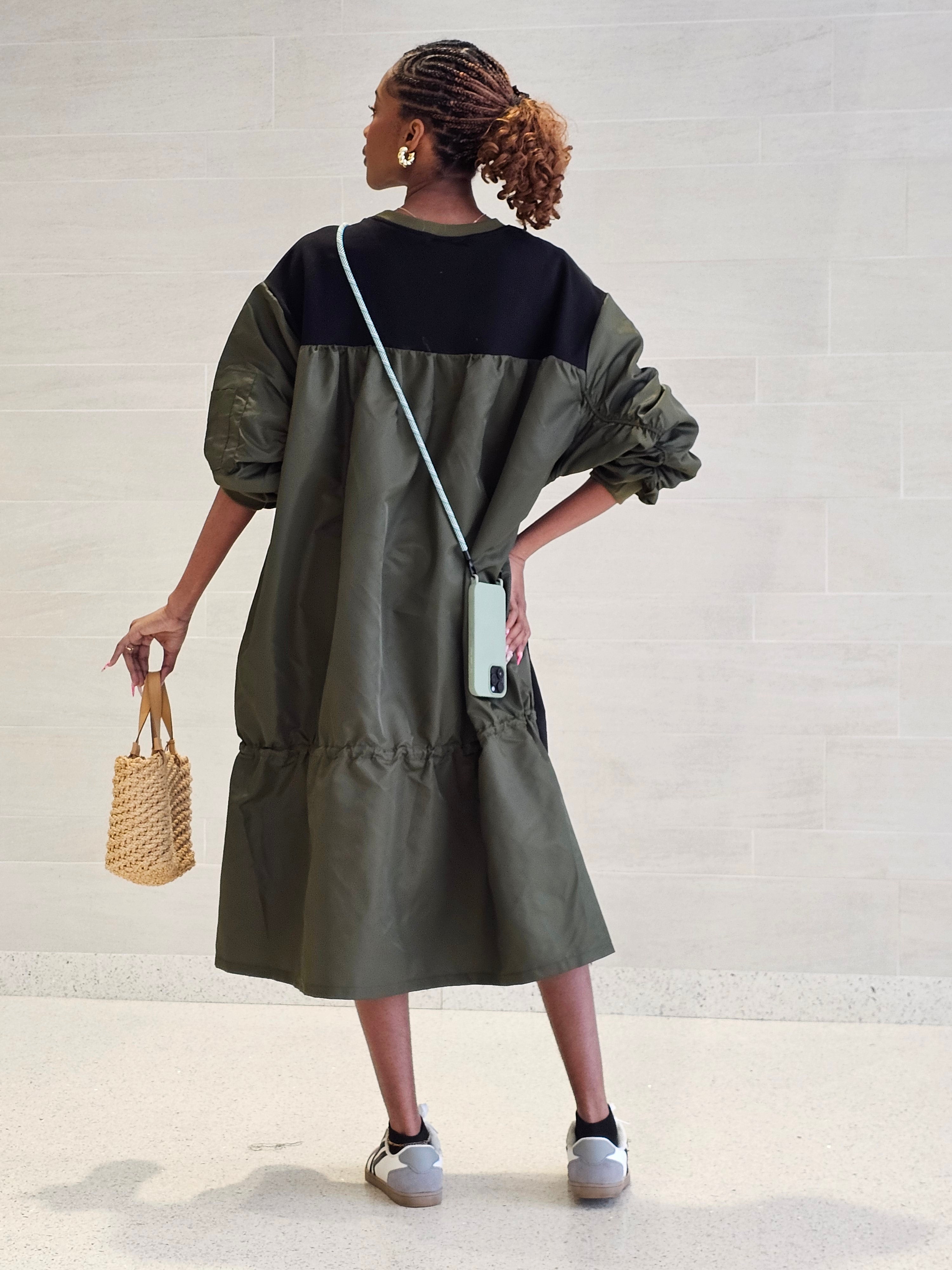 Emery Cargo-inspired Midi Dress