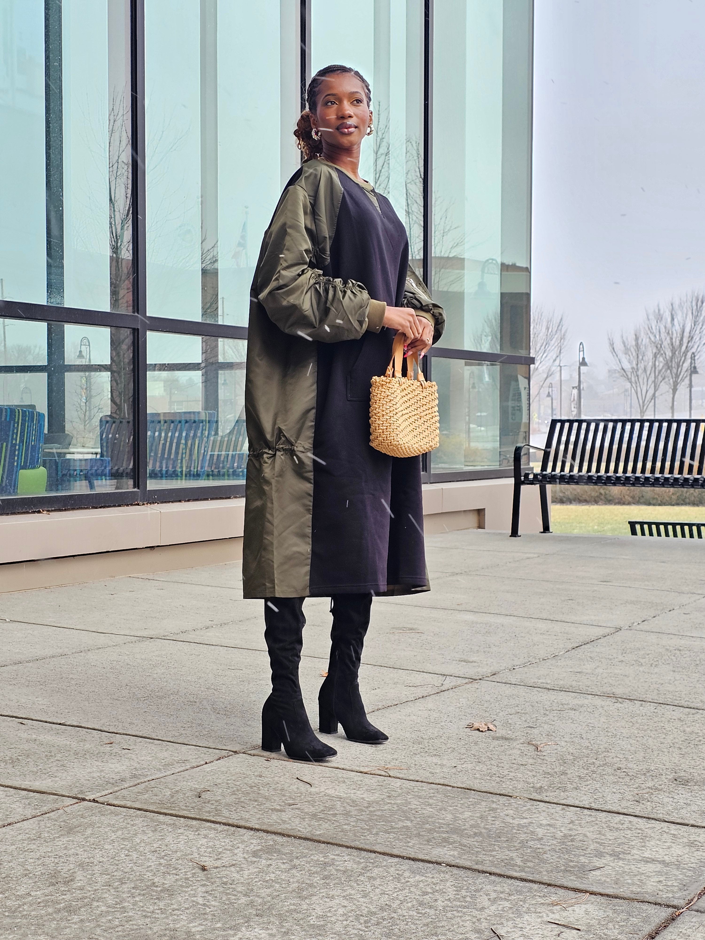 Emery Cargo-inspired Midi Dress