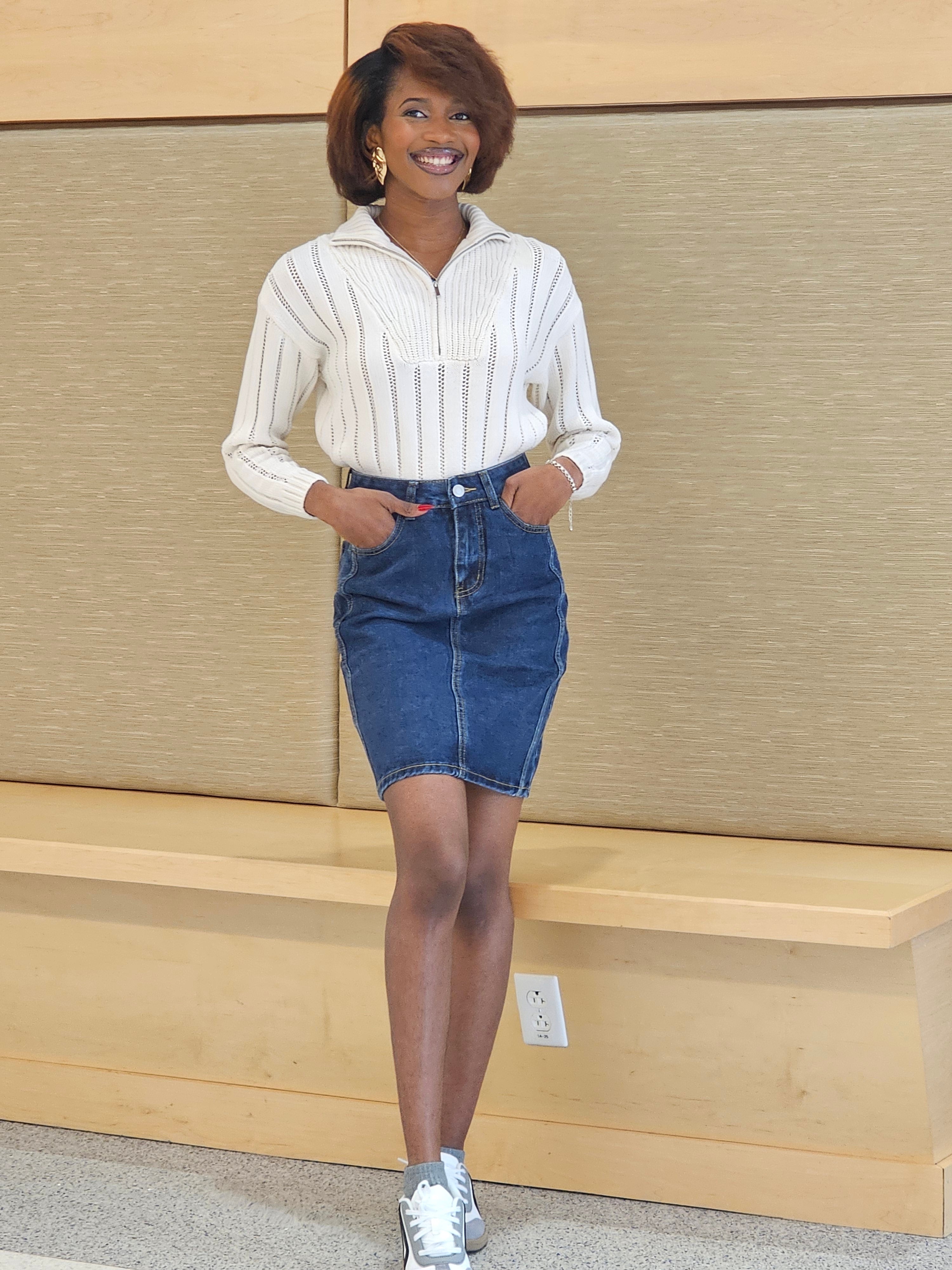 Indigo Lane Denim Skirt