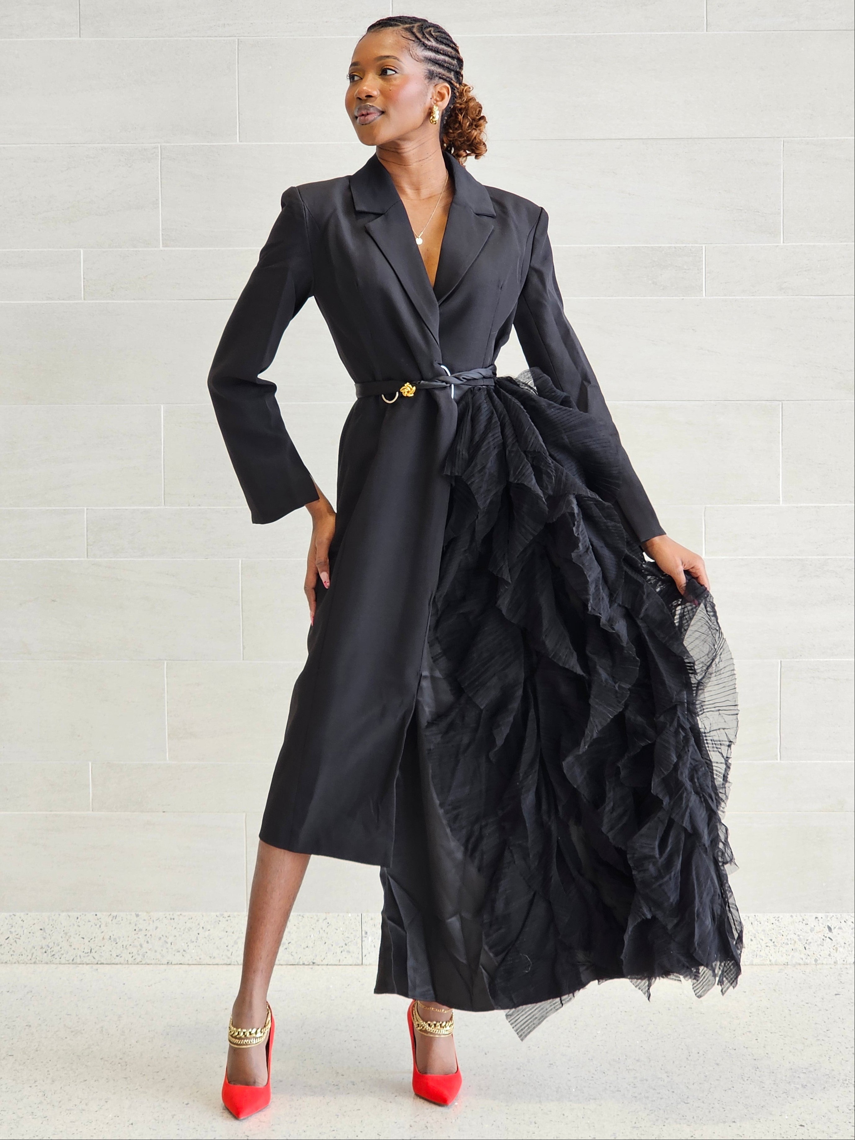 Samira Tulle Blazer Dress