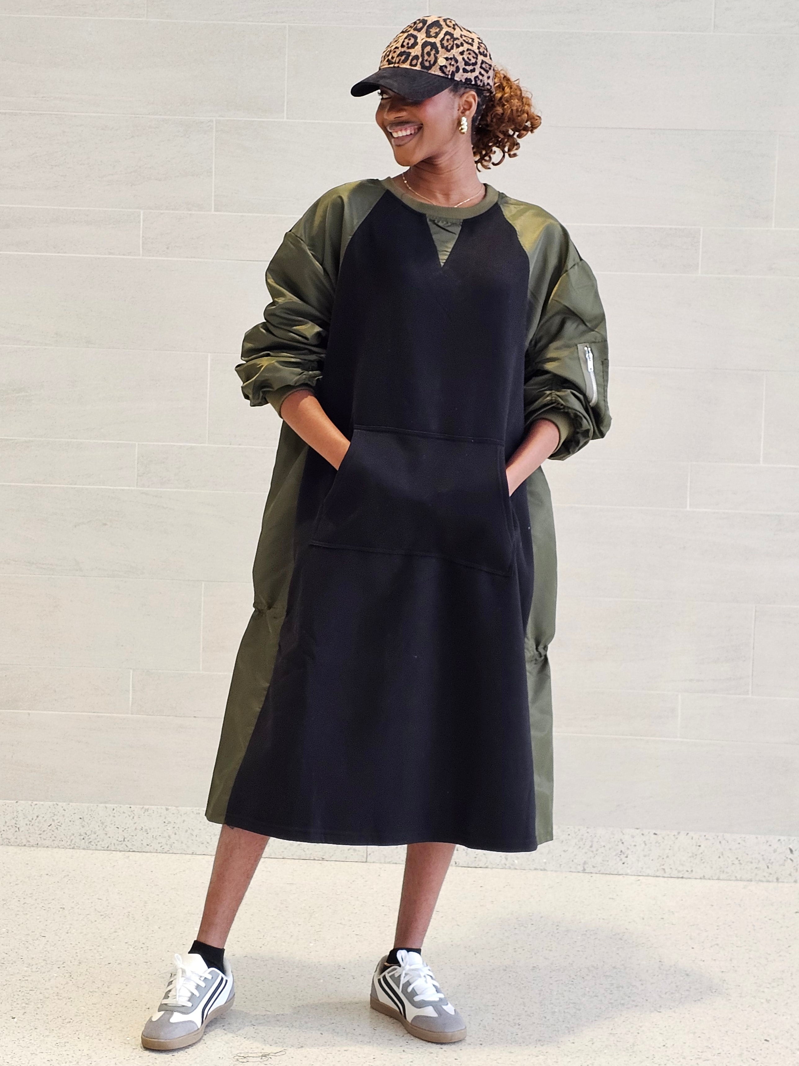 Emery Cargo-inspired Midi Dress