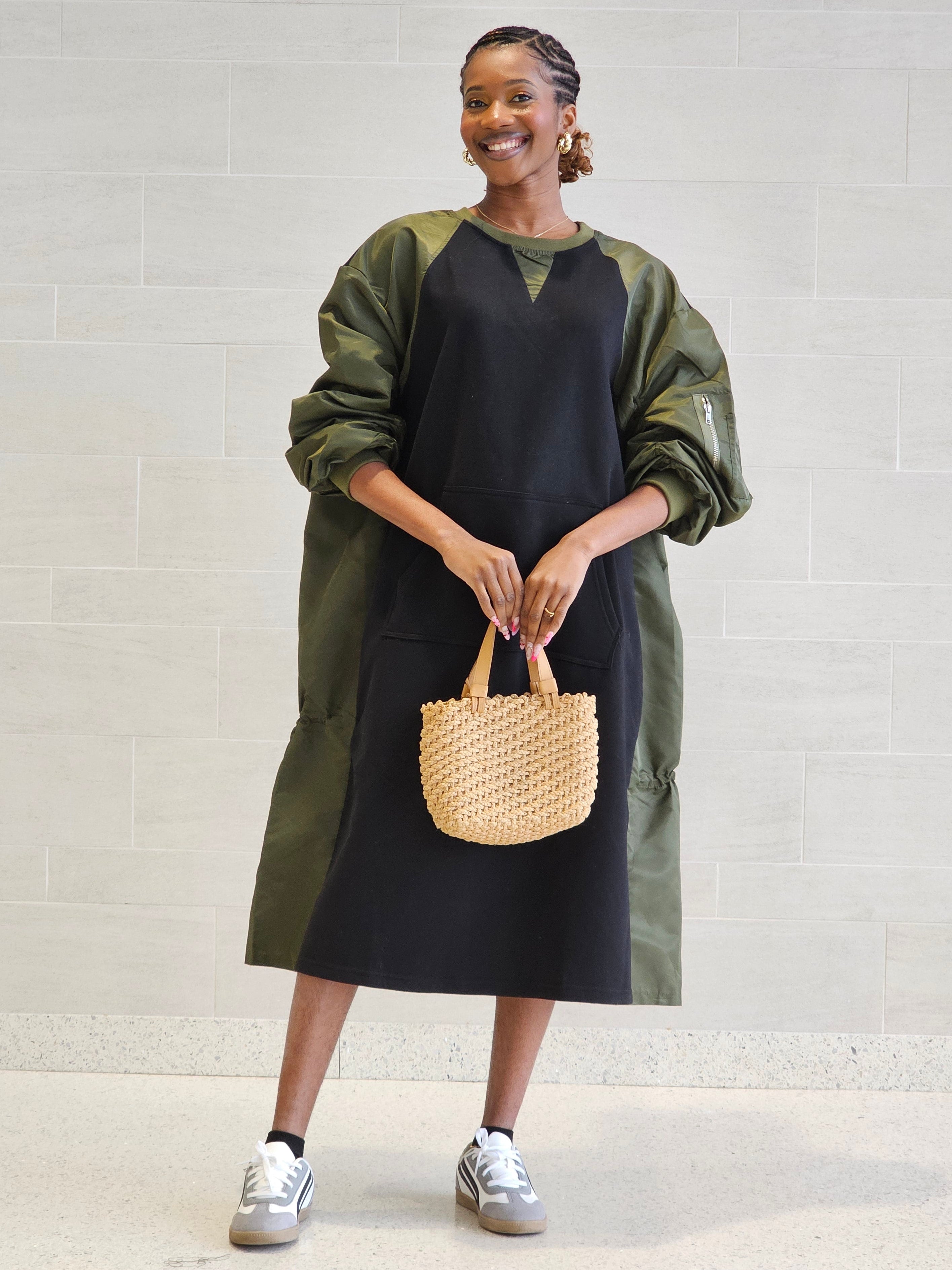 Emery Cargo-inspired Midi Dress