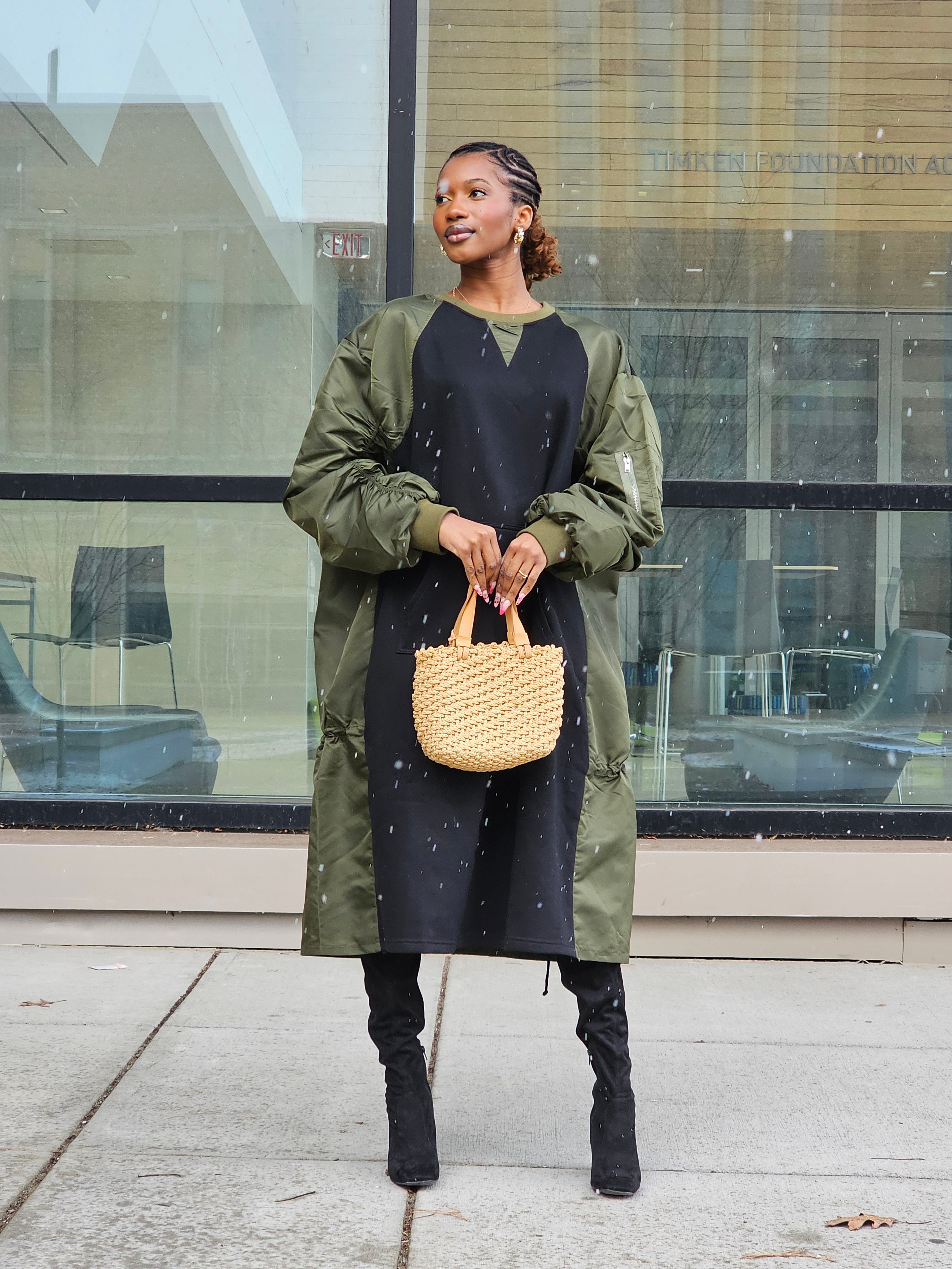 Emery Cargo-inspired Midi Dress